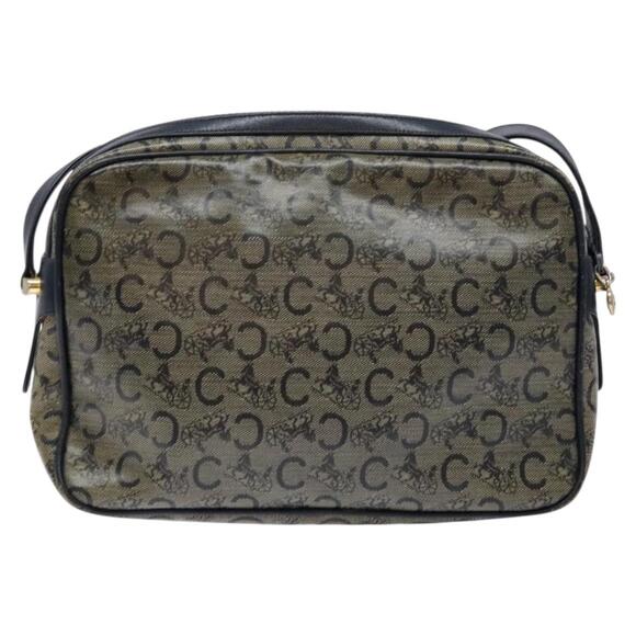 CELINE C Sulky Shoulder Bag PVC Navy Gold Auth ep8365 | eBay CELINE C Sulky Shoulder Bag Pvc Navy Gold